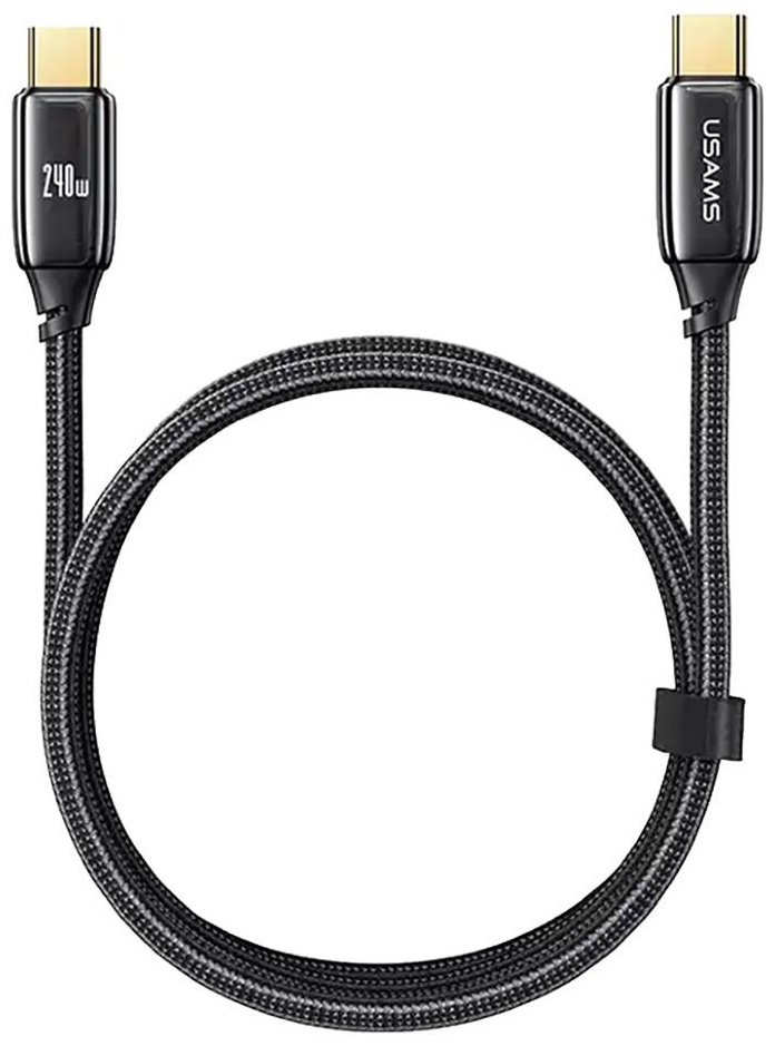 Кабель Usams USB TypeC (M) черный