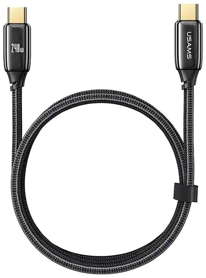 Кабель Usams USB TypeC (M) черный