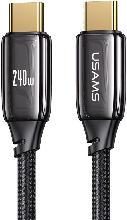 Кабель Usams USB TypeC (M) черный