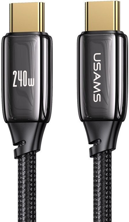 Кабель Usams USB TypeC (M) черный купить,NaN