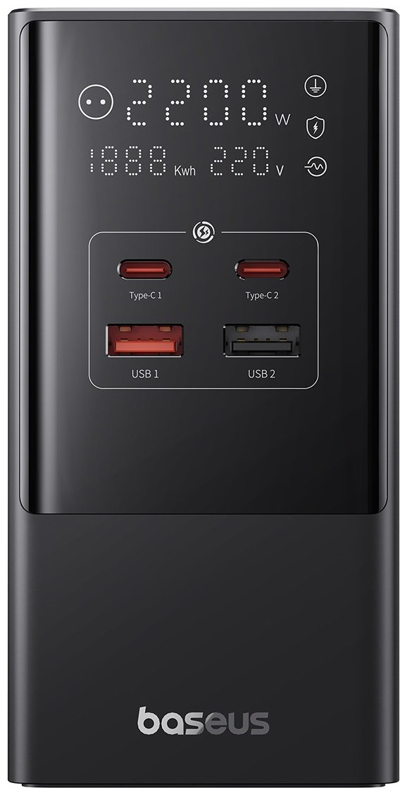 Зарядное устройство Baseus GaN5 PowerCombo PowerStrip 3AC+2U+2C 35W черный купить,NaN