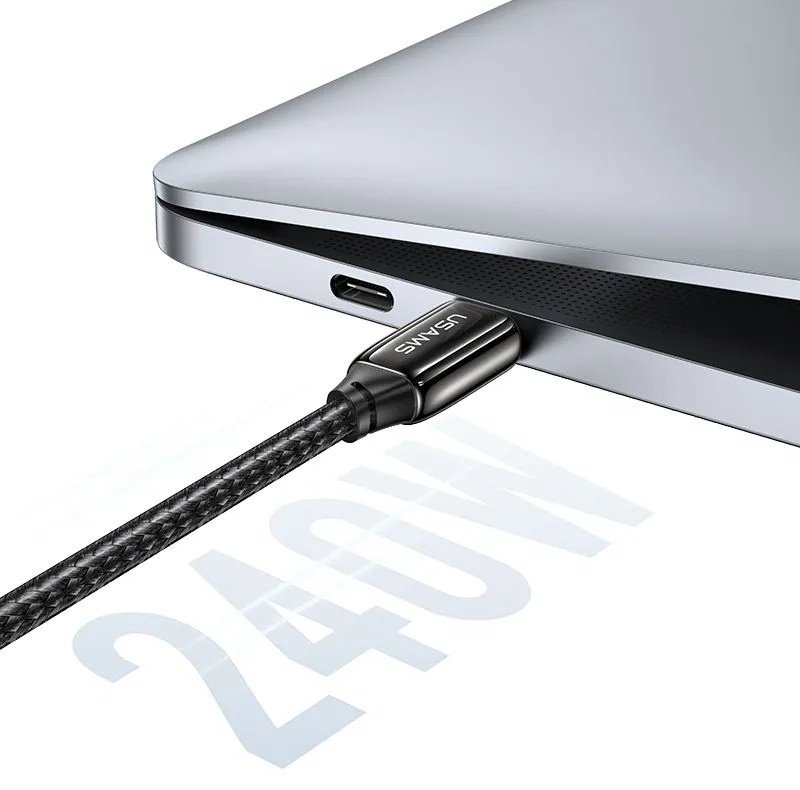 Кабель Usams USB TypeC (M) черный