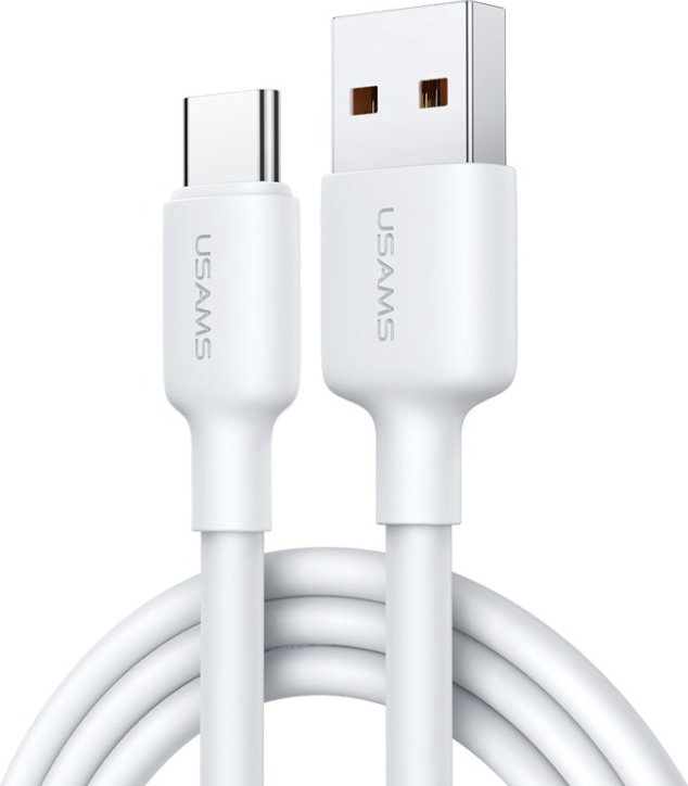 Кабель Usams USB 2.0 (M), USB TypeC (M) белый купить,NaN