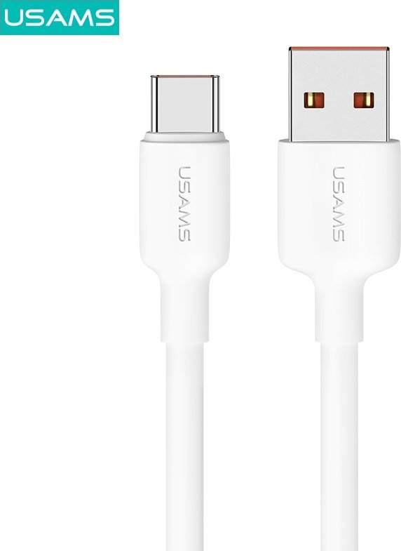 Кабель Usams USB 2.0 (M), USB TypeC (M) белый купить,NaN