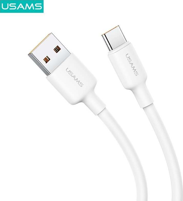 Кабель Usams USB 2.0 (M), USB TypeC (M) белый купить,NaN