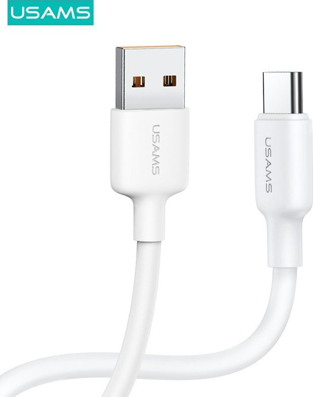 Кабель Usams USB 2.0 (M), USB TypeC (M) белый купить,NaN