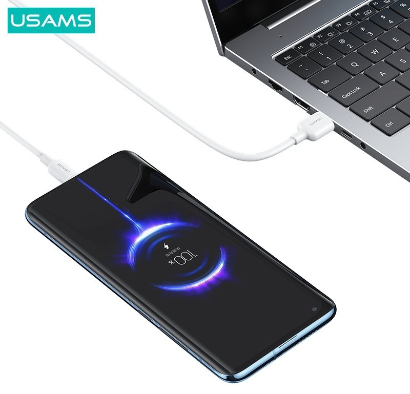 Кабель Usams USB 2.0 (M), USB TypeC (M) белый купить,NaN