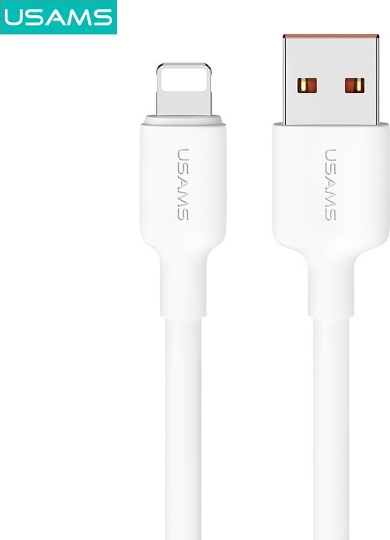 Кабель Usams USB 2.0 (F), Lightning (M) белый купить,NaN