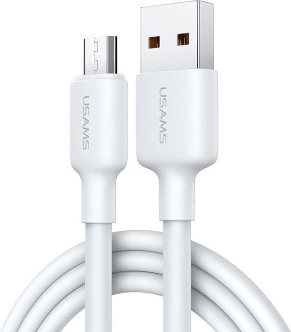 Кабель Usams USB 2.0 (M), micro-USB 2.0 (M) белый купить,NaN
