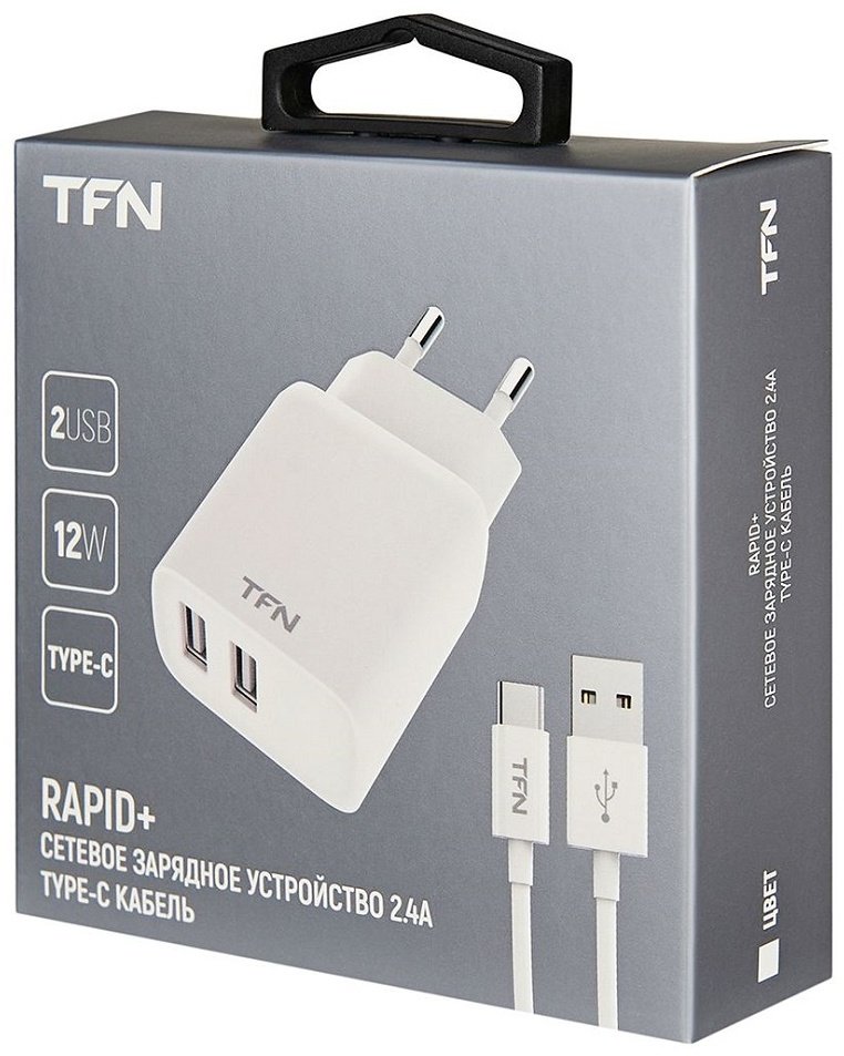 Зарядное устройство TFN TFN-WCRPD12W2U04 белый купить,0