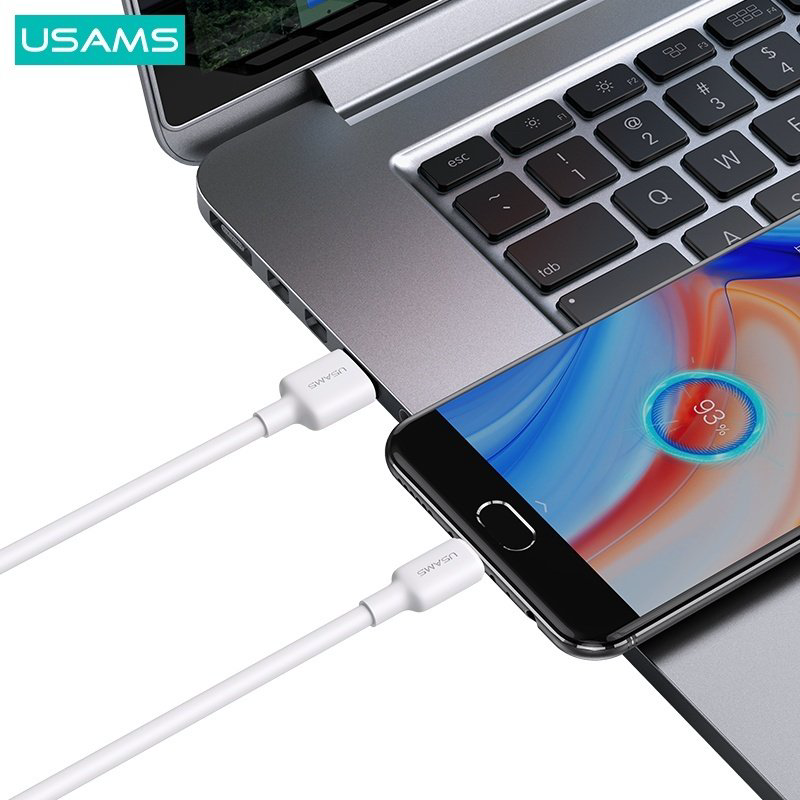 Кабель Usams USB 2.0 (M), micro-USB 2.0 (M) белый купить,NaN