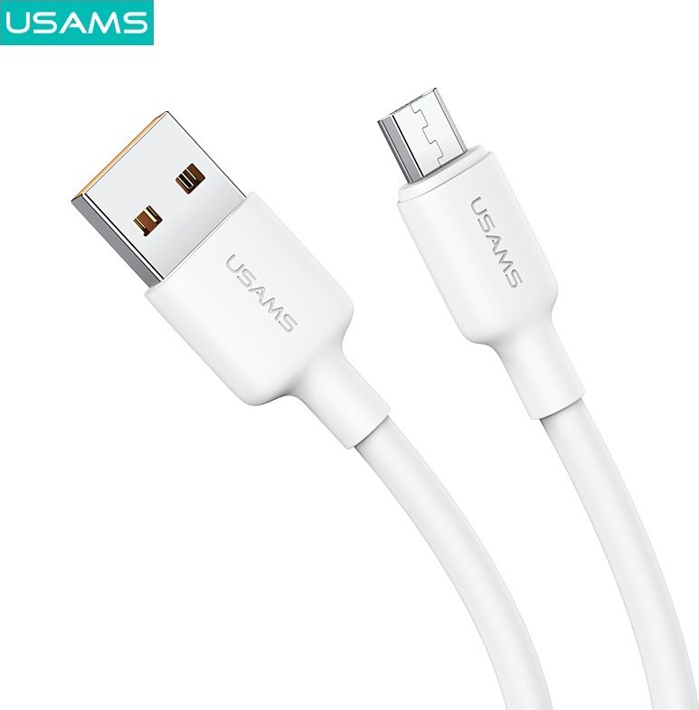 Кабель Usams USB 2.0 (M), micro-USB 2.0 (M) белый купить,NaN