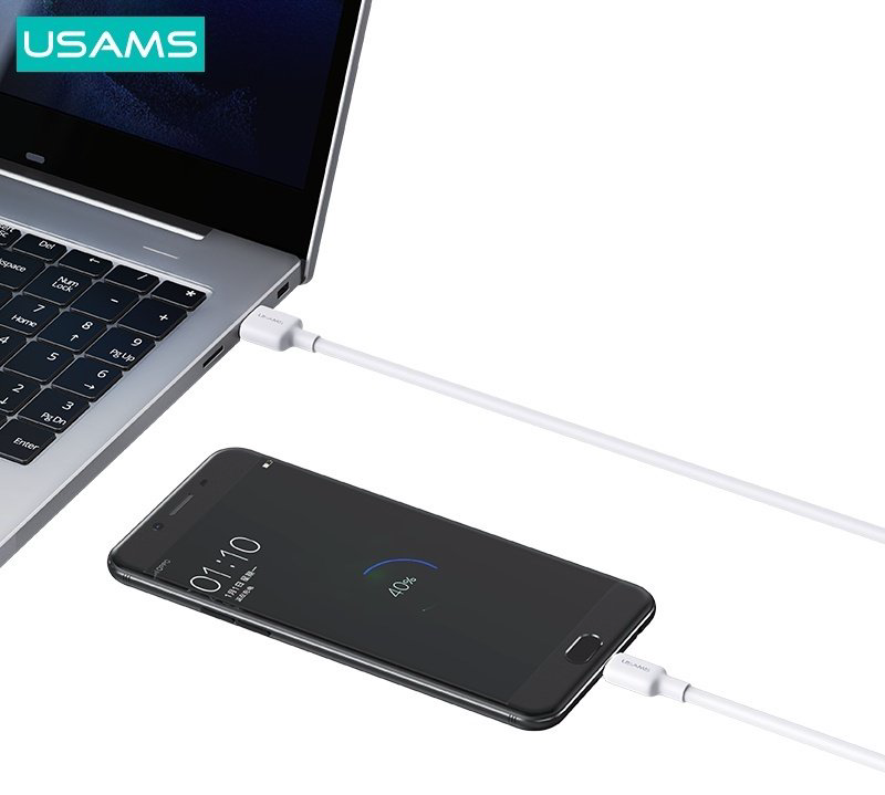 Кабель Usams USB 2.0 (M), micro-USB 2.0 (M) белый купить,NaN