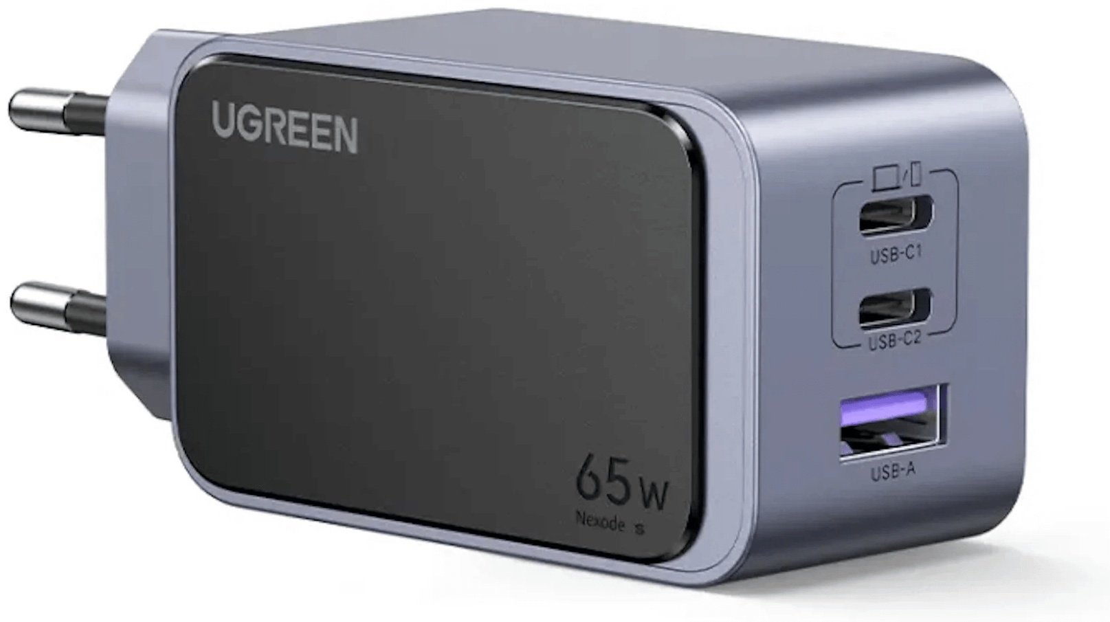 Зарядное устройство Ugreen X553 35042 USB, USB Type-C серый