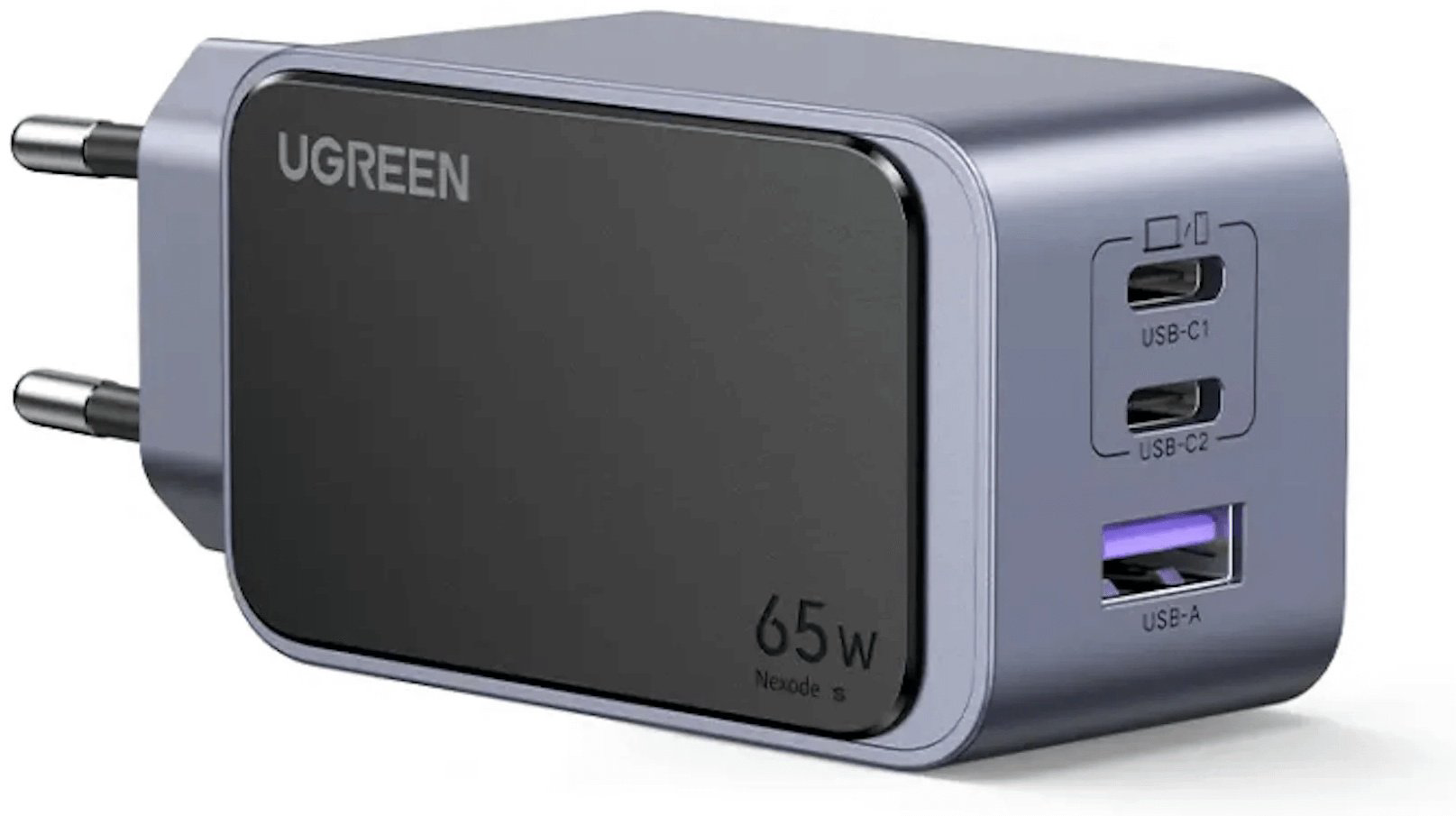 Зарядное устройство Ugreen X553 35042 USB, USB Type-C серый