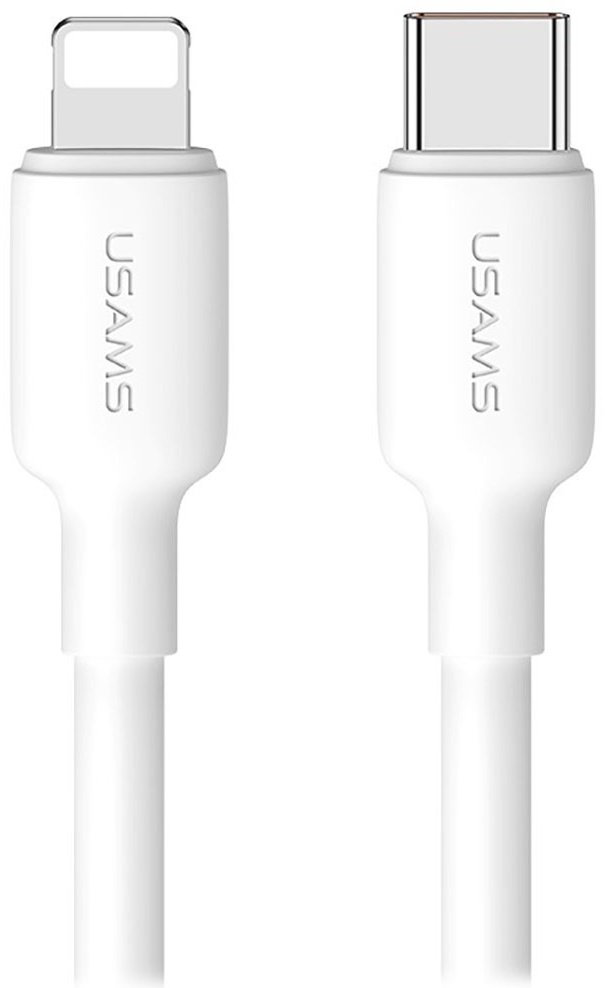 Кабель Usams Lightning (M), USB TypeC (M) белый купить,NaN