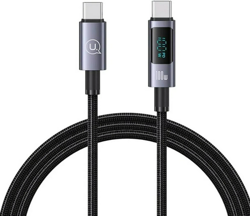 Кабель Usams USB TypeC (M) черный