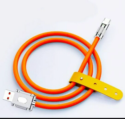 Кабель Digital Wolf USB TypeC (M) оранжевый