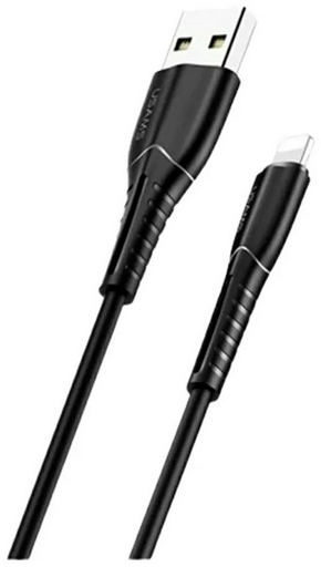 Кабель Usams USB 2.0 (F), Lightning (M) черный