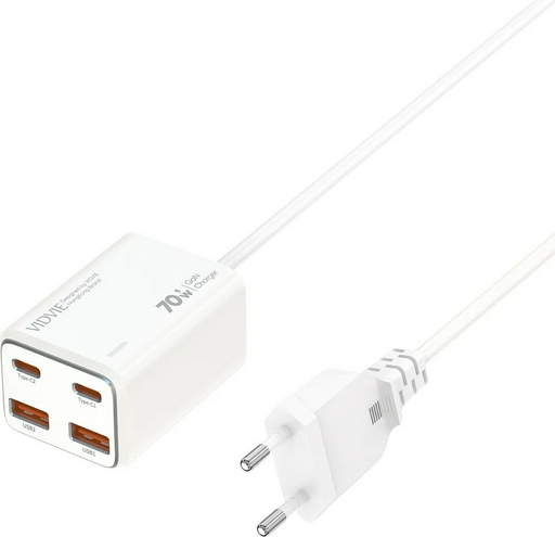 Зарядное устройство Vidvie XL-PLE223 USB Type-C, USB белый