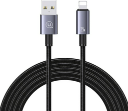 Кабель Usams Lightning (M), USB 2.0 (M) черный