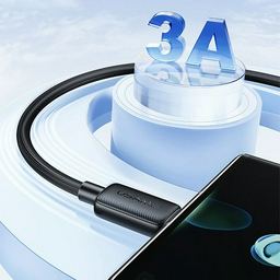 Кабель Usams Lightning (M), USB 2.0 (M) черный