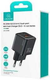 Зарядное устройство Usams US-CC189 USB Type-C, USB черный
