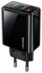 Зарядное устройство Usams T40 US-CC133 USB Type-C, USB черный