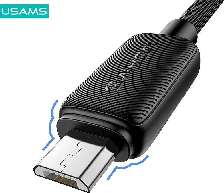 Кабель Usams USB 3.0 (M), micro-USB 3.0 (M) черный купить,NaN