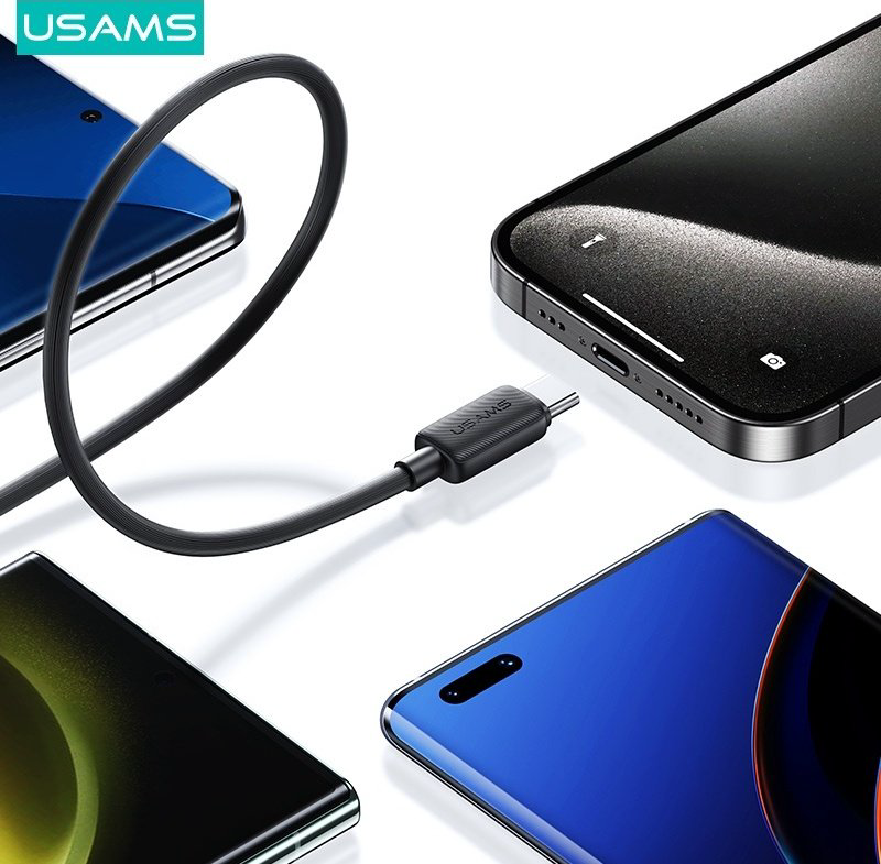 Кабель Usams USB TypeC (M) черный купить,NaN
