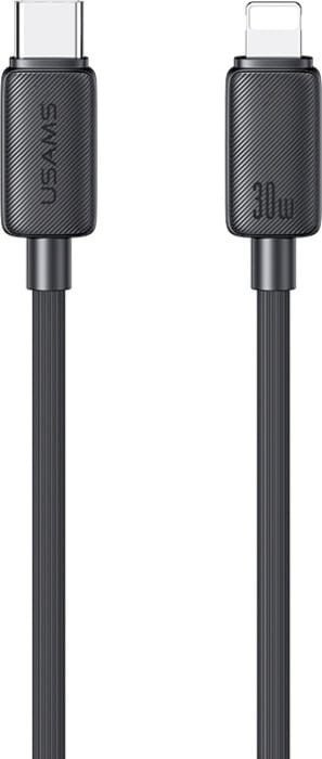Кабель Usams USB TypeC (M), Lightning (M) черный купить,NaN