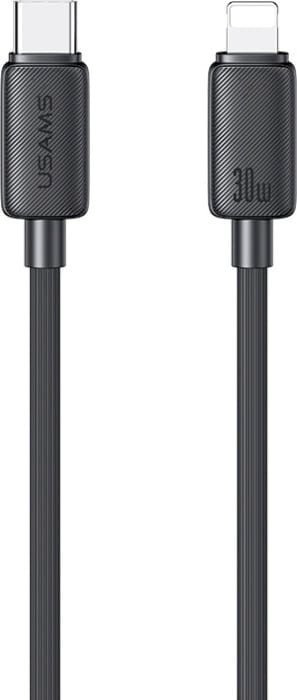 Кабель Usams USB TypeC (M), Lightning (M) черный купить,NaN