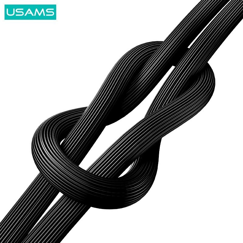 Кабель Usams USB 3.0 (M), Lightning (M) черный купить,NaN