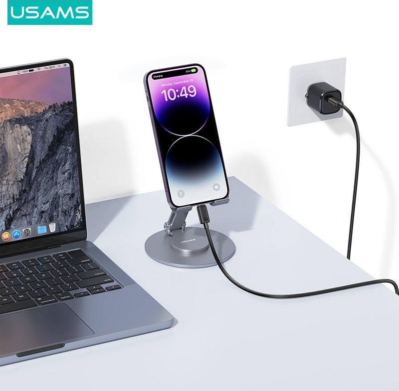 Кабель Usams USB TypeC (M), Lightning (M) черный купить,0