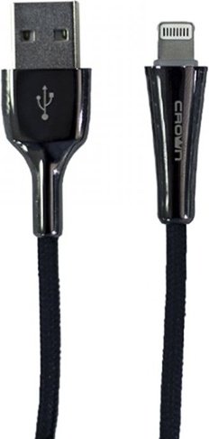 Кабель CROWN Lightning, USB 2.0 (M) черный купить,0