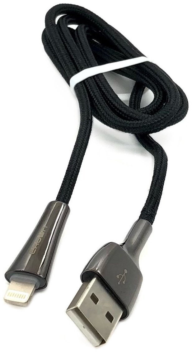 Кабель CROWN Lightning, USB 2.0 (M) черный купить,0