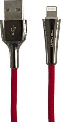 Кабель CROWN Lightning, USB 2.0 (M) красный купить,0
