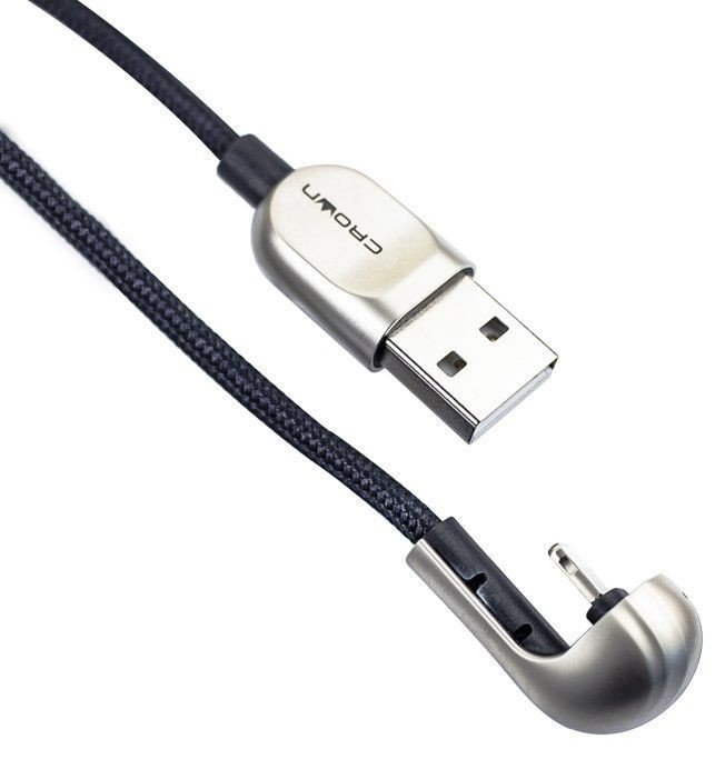 Кабель CROWN Lightning, USB 2.0 (M) черный купить,NaN