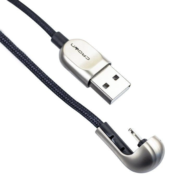 Кабель CROWN Lightning, USB 2.0 (M) черный купить,NaN