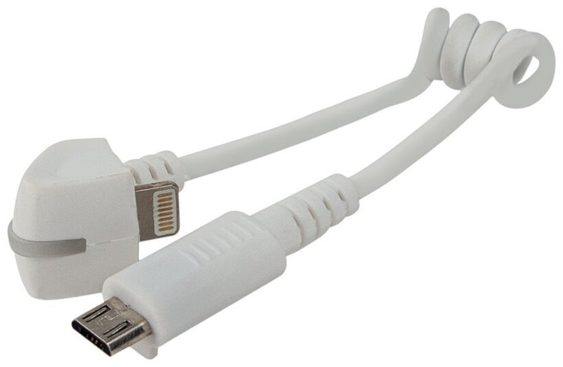 Кабель Eagle Lightning (M), micro-USB 2.0 (M) белый