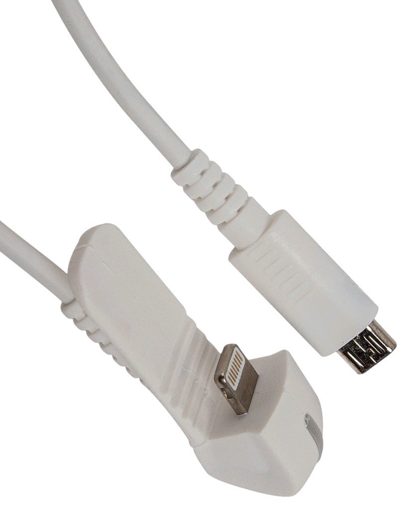 Кабель Eagle Lightning (M), micro-USB 2.0 (M) белый купить,NaN