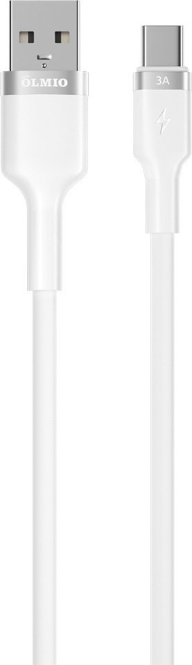 Кабель OLMIO USB 2.0 (M), USB TypeC (M) белый