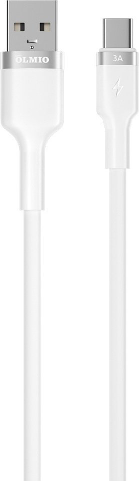 Кабель OLMIO USB 2.0 (M), USB TypeC (M) белый купить,NaN