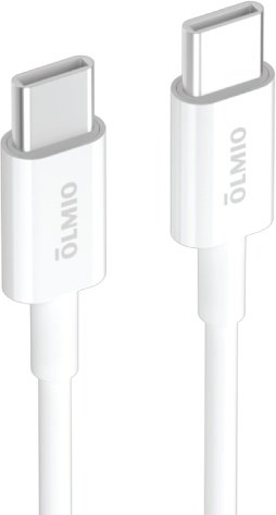 Кабель OLMIO USB TypeC (M) белый купить,0