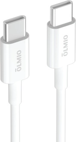 Кабель OLMIO USB TypeC (M) белый купить,NaN