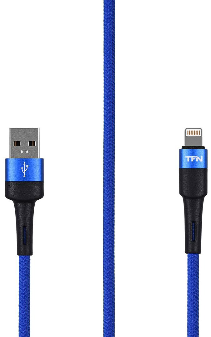 Кабель TFN Lightning (M), USB 2.0 (M) синий купить,NaN