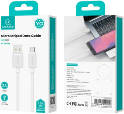 Кабель Usams USB 3.0 (M), micro-USB 3.0 (M) белый