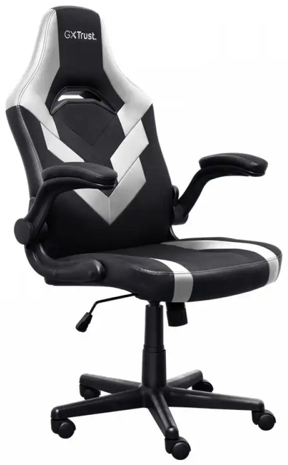 Игровое кресло Trust GXT703W Riye, черный, белый