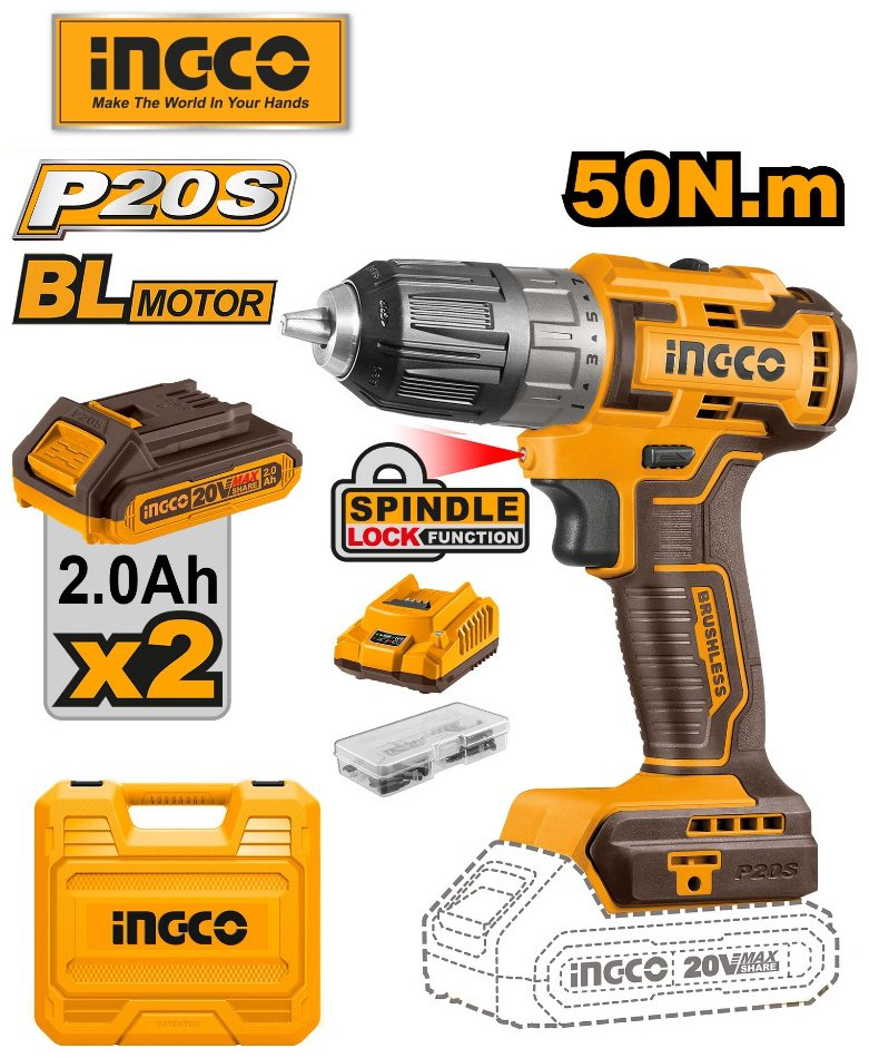 INGCO дрель-шуруповерт CDLI20508 купить,NaN