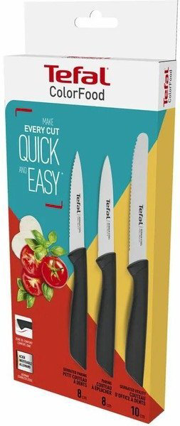 Tefal набор ножей K2733S04, лезвие: нержавеющая сталь 3 шт купить,NaN